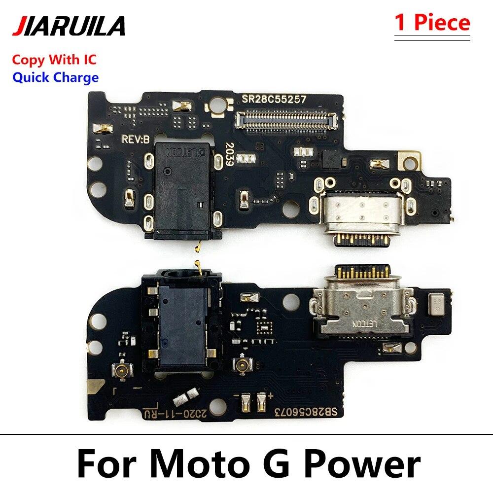 USB Charging Port Board Flex Cable Connector Parts For Motorola Moto G Stylus G Power 2021 2022 G Pure 5G Plus Pro Microphone