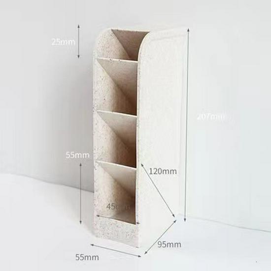 Large Frosted Pen Holder & Makeup Brush Organizer