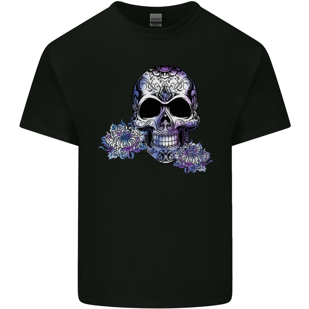 Day of the Dead Skull DOTD Unisexs Light Cotton TShirt