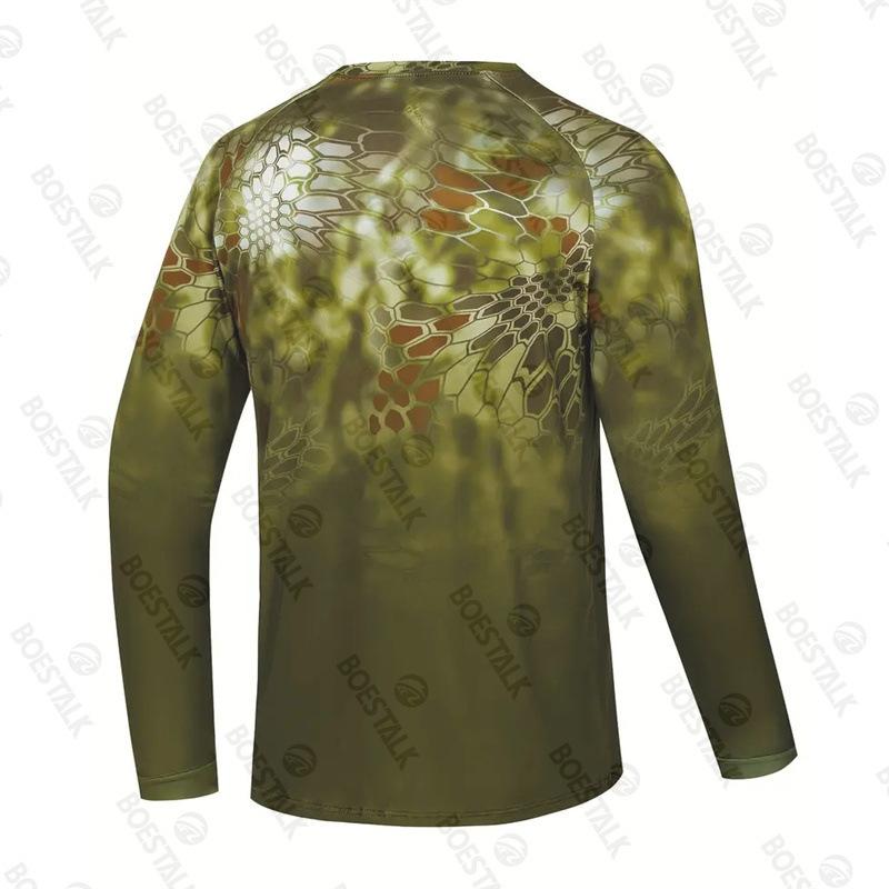 Spring and autumn fishing wear, men's long-sleeve fishing wear, sea fishing boat, lure fishing, quick-drying, breathable sun-protection fishing wear