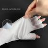 UV Protection Phototherapy Gloves: Anti-Tanning, UV Block, White, 37cm