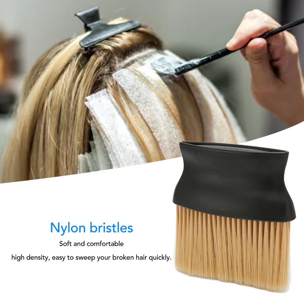 Ergonomic Handle Neck Duster Brush ABS Handle Barber Brush Duster For Hairdressing