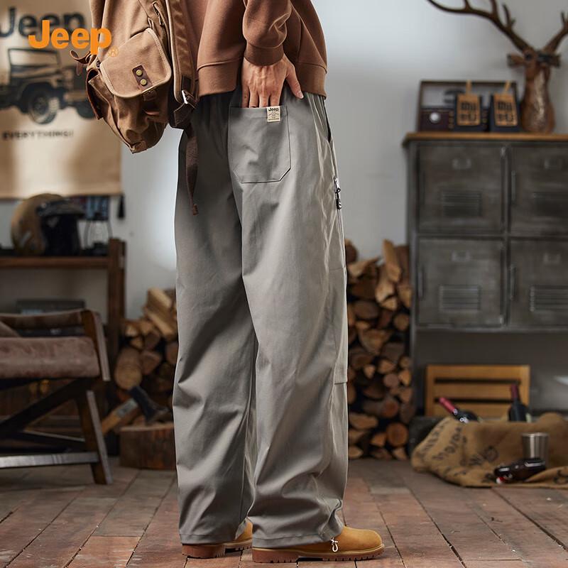 

Jeep Men s 2025 Autumn Multi-Pocket Straight Fit Casual Pants 3XL