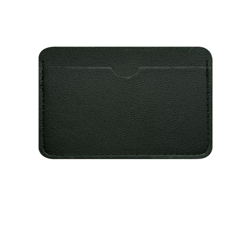 

Ultra-Slim PU Leather Card Holder for Women Men Solid Color Credit Bank Card Case Portable ID Badge Protector Small Wallet