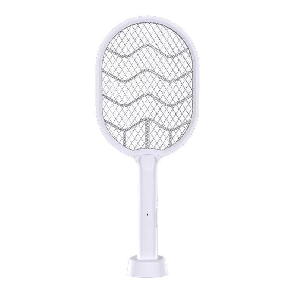 

Электрическая лампа от комаров Type-C Портативная ручная USB-зарядка Электрическая мухобойка Трехслойная сетчатая лампа Домашние инструменты светло-серый