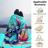 1pc Cute Stitch Printing Blanket - Soft, All-Season Throw for Living Room, Bedroom,Personalized Gift with Adorable Cartoon Design