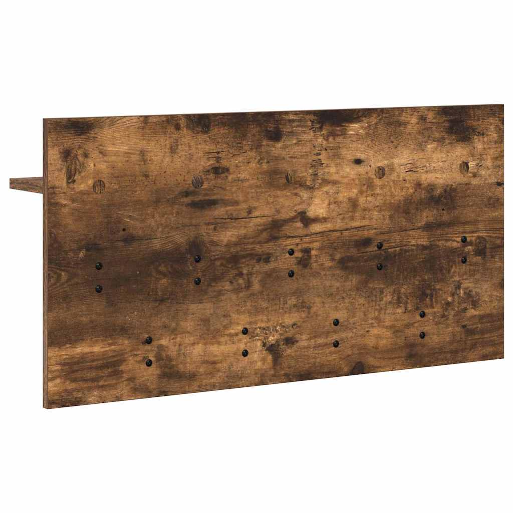 Wall Mounted Nightstand Smoked Oak 80 x 40 x 12 cm