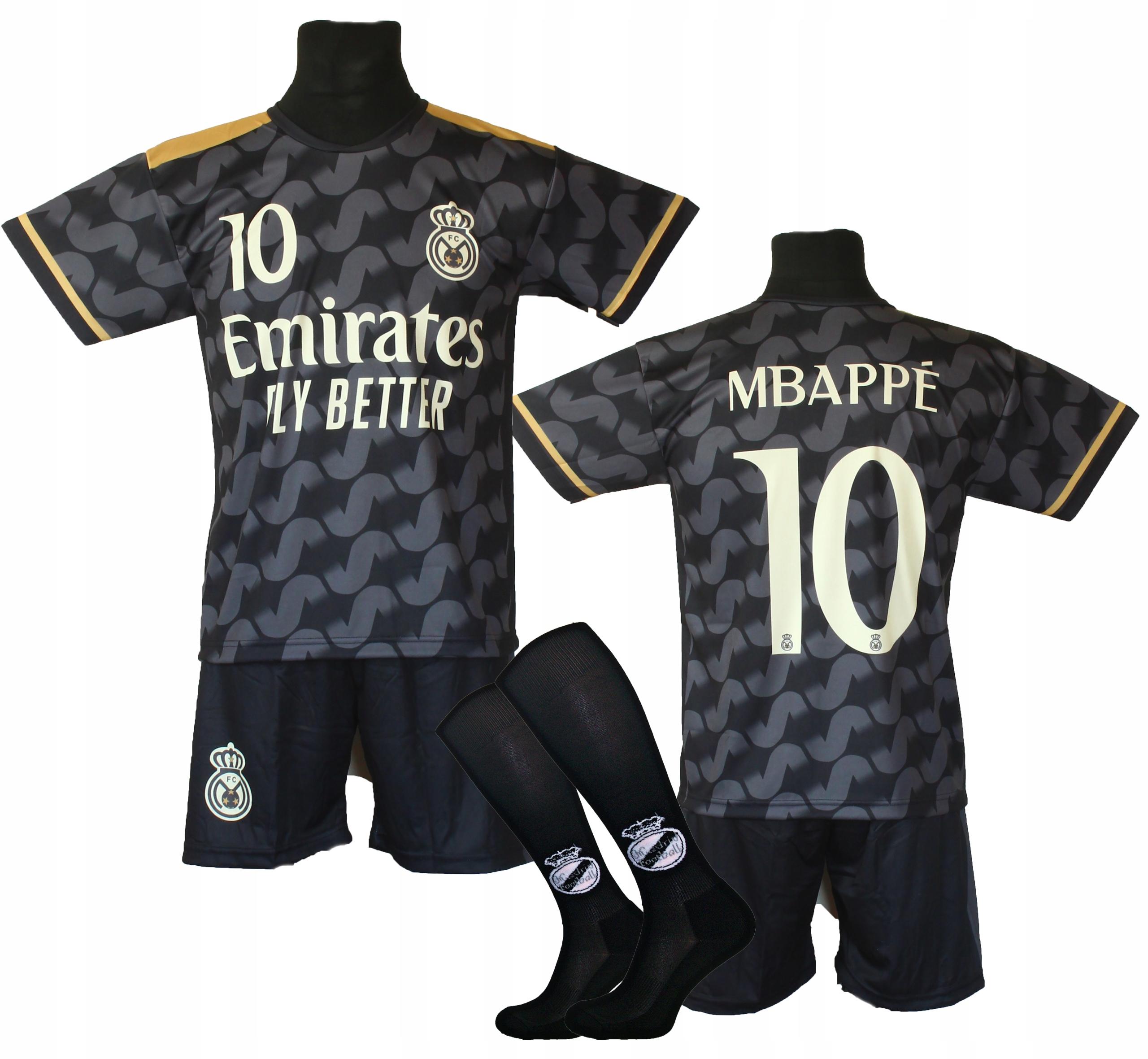 Kit da calcio MBAPPE nero + calzini - BG 158
