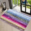 Multi-Color Leopard Print DOORMAT Area Rug Carpet Striped Animal Skin Pattern Stylish Non-Slip Floor Mat for Entryway Aesthetic