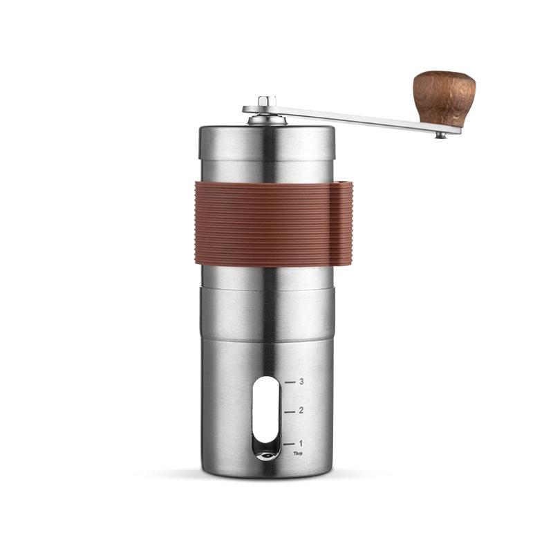 

Upgraded Portable Hand-Crank Coffee Maker with 304 Stainless Steel Manual Coffee Grinder