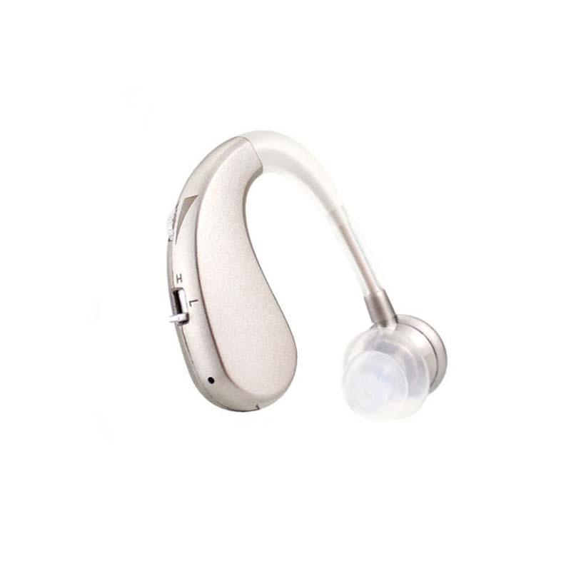 Wireless Hearing Aid with Ear-Hook for Seniors - Single Ear Sound Amplifier