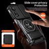 KEYSION Magnetic Phone Case for ZTE nubia Neo 2 5G Slide Camera Protection Upright Kickstand 360° Ring Shockproof Back Cover