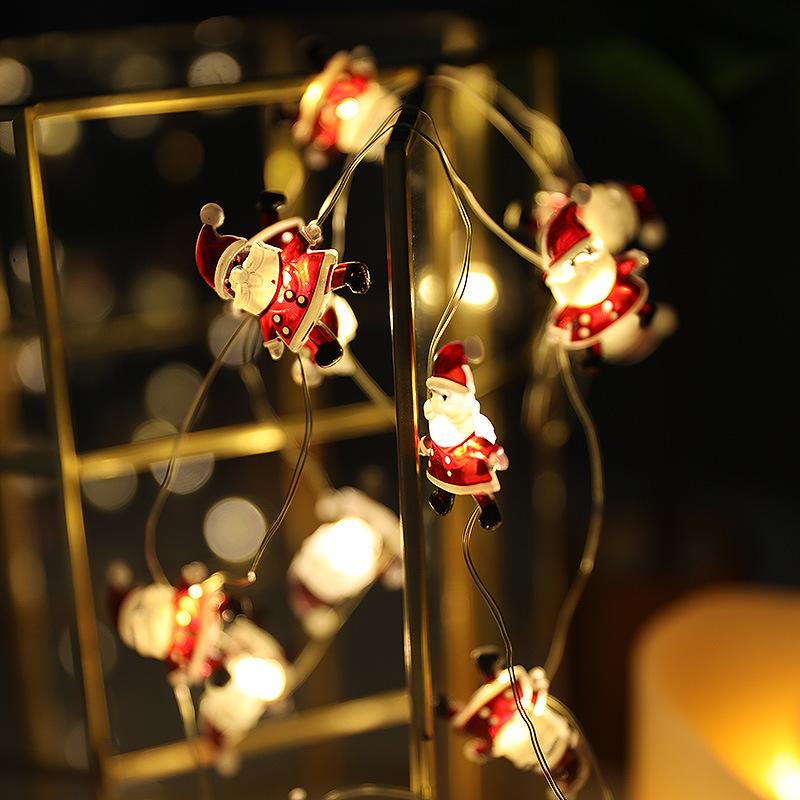 3M Santa Claus Christmas Tree LED String Lights Garland Snowflakes Christmas Decoration for Home Fairy Light New Year Xmas Decor