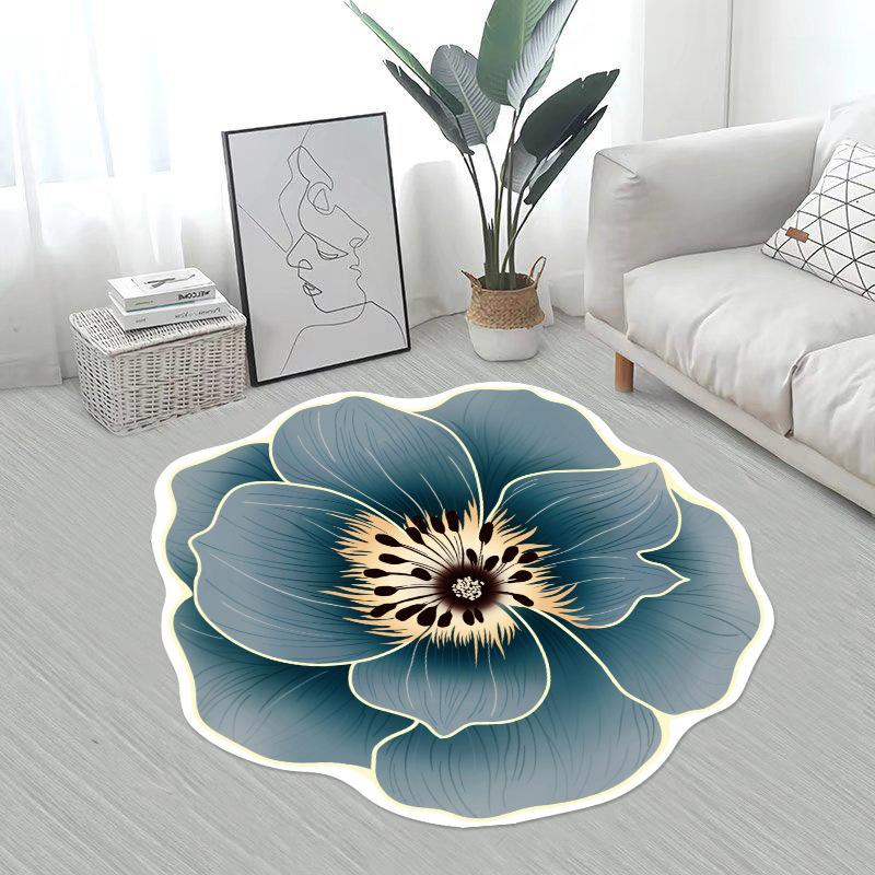 Irregular Flower Carpet Floor Mat Home Living Room Carpet Bedroom Dressing Table Bedside Full of Floor Mats