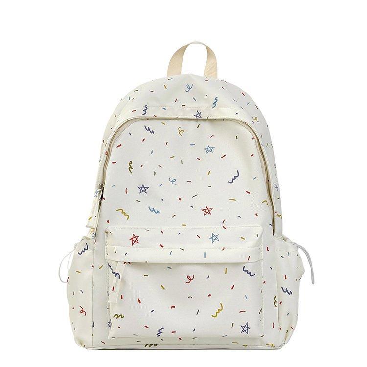 Schoolbag new small fresh schoolbag girl star pattern fresh girl backpack going out travel backpack