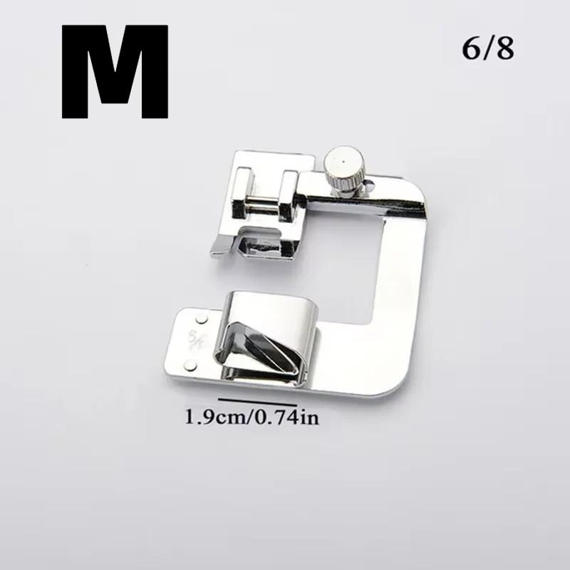 

Rolled Hem Foot Domestic Sewing Machine Hemmer Presser Foot Bag Cloth Press Foot Free Adjustment for Low Shank Sewing Machines