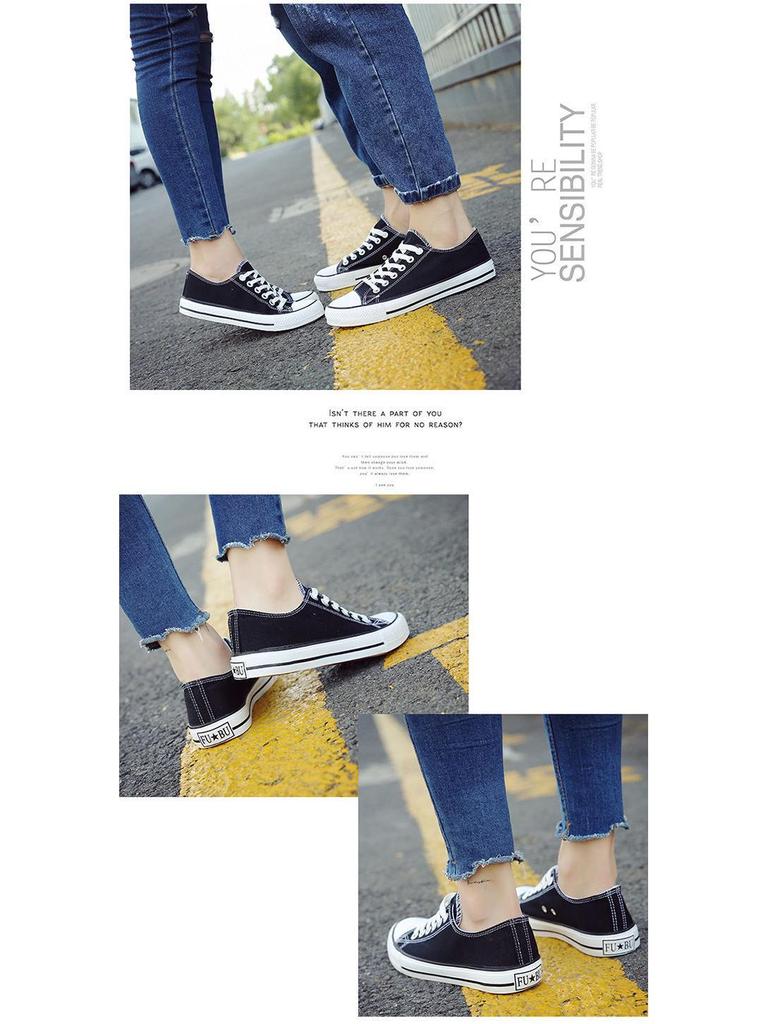 Unisex Low-Top Canvas Sneakers, Classic Korean Style, Versatile Casual Shoes, Perfect for Couples and Students, Model H01