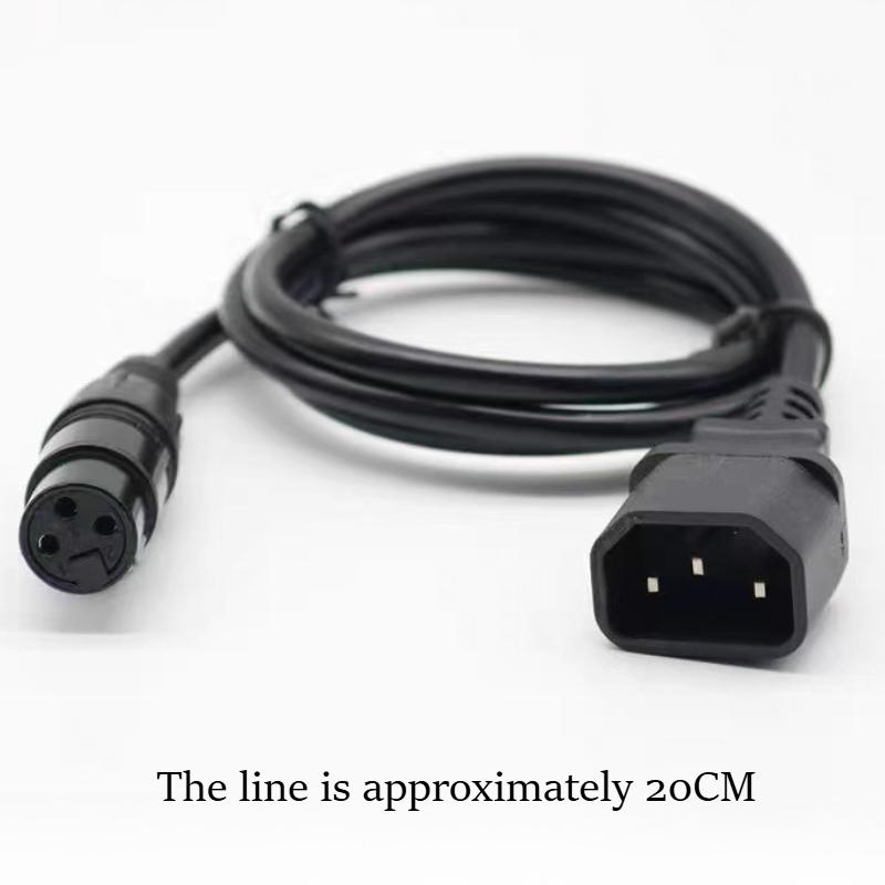 Caricabatterie per Veicoli Elettrici XLR a 3 Pin Adattatore Stazione di Ricarica Batteria al Litio Cavo di Ricarica Universale Connettore Spina Maschio Femmina
