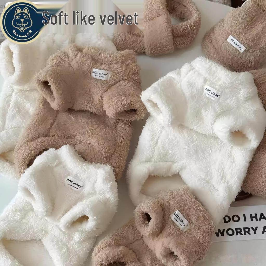 Abbigliamento Autunnale in Velluto per Cani di Piccola Taglia: Teddy, Bichon, Yorkshire, Pomerania, Barboncino