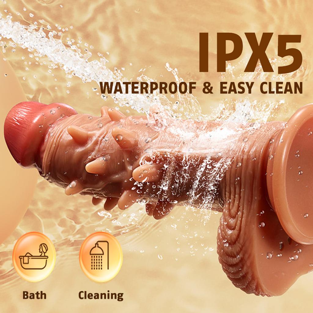 Sexuální hračka Thrusting Dildo Vibrator Realistické Dildo s režimem Thrusting Vibration Mode Bodová Anální stimulace G Vyhřívání Dildo Sexuální hračka pro dospělé pro ženy Gay