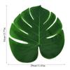 12 PIEZAS Antideslizantes Hojas de Monstera Manteles Individuales de Mesa Aislamiento Térmico Posavasos Banderín de Mesa Boda Fiesta