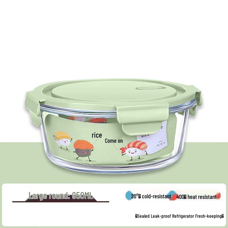 ZISIZ High Borosilicate Glass Food Storage Container
