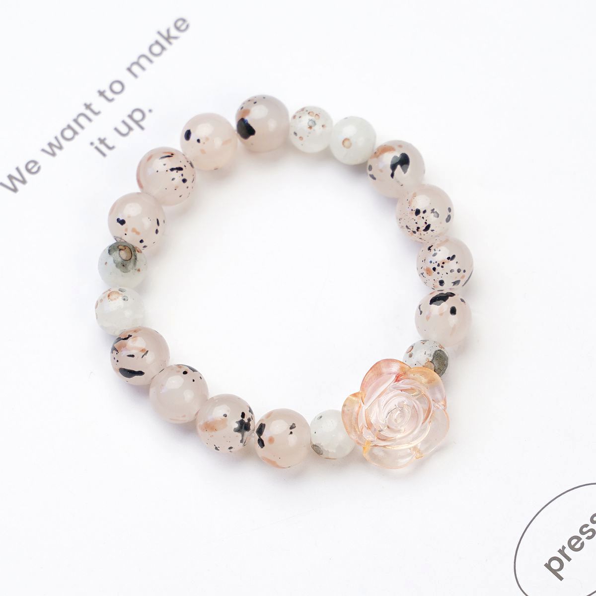 

Guofeng Creative Rose Mori Cultural Play Bracelet Wholesale Literature and Art New Chinese Style Student Game Bracelet Tide