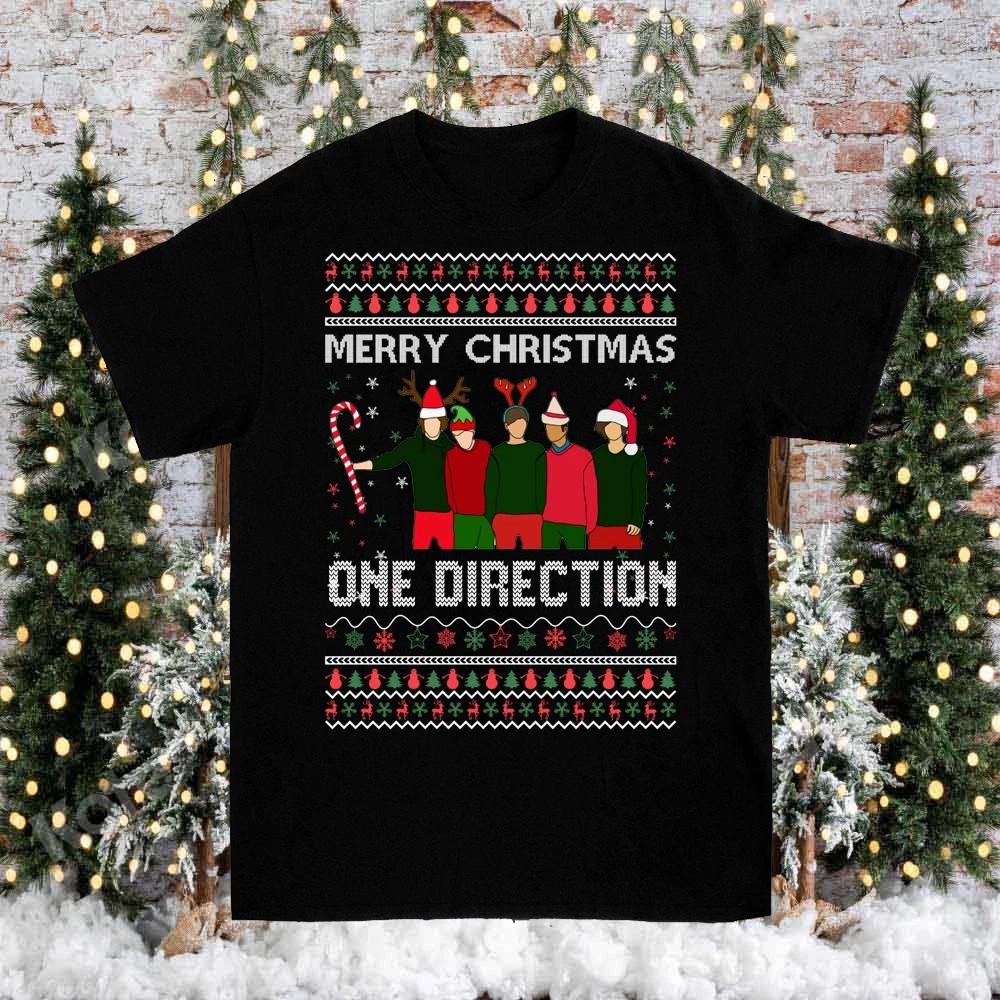 one direction christmas T-shirt Cotton Unisex Size S-234XL HD828 Unisex T-Shirt XL