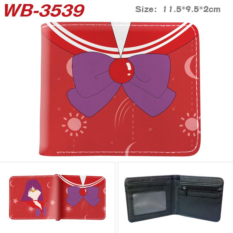 Sailor Moon Coin Purse Full Color Print Short Card Holder Anime Wallet for Men Women 1pcs