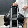 Women's travel bag simple leisure vacation large bag waterproof nylon mesh shoulder messenger bag