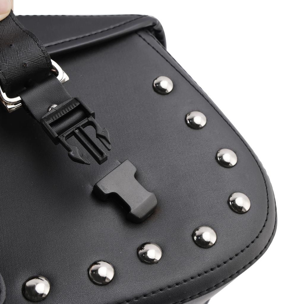 Tail Bag Side Saddlebag Tail Bag Luggage Pouch Storage Black 80L For Motorbike