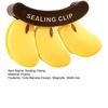 3Pcs Banana Shape Magnetic Bag Clip, Kitchen Sealing Clamp for Chip Snack Bags, Refrigerator Magnet Closer