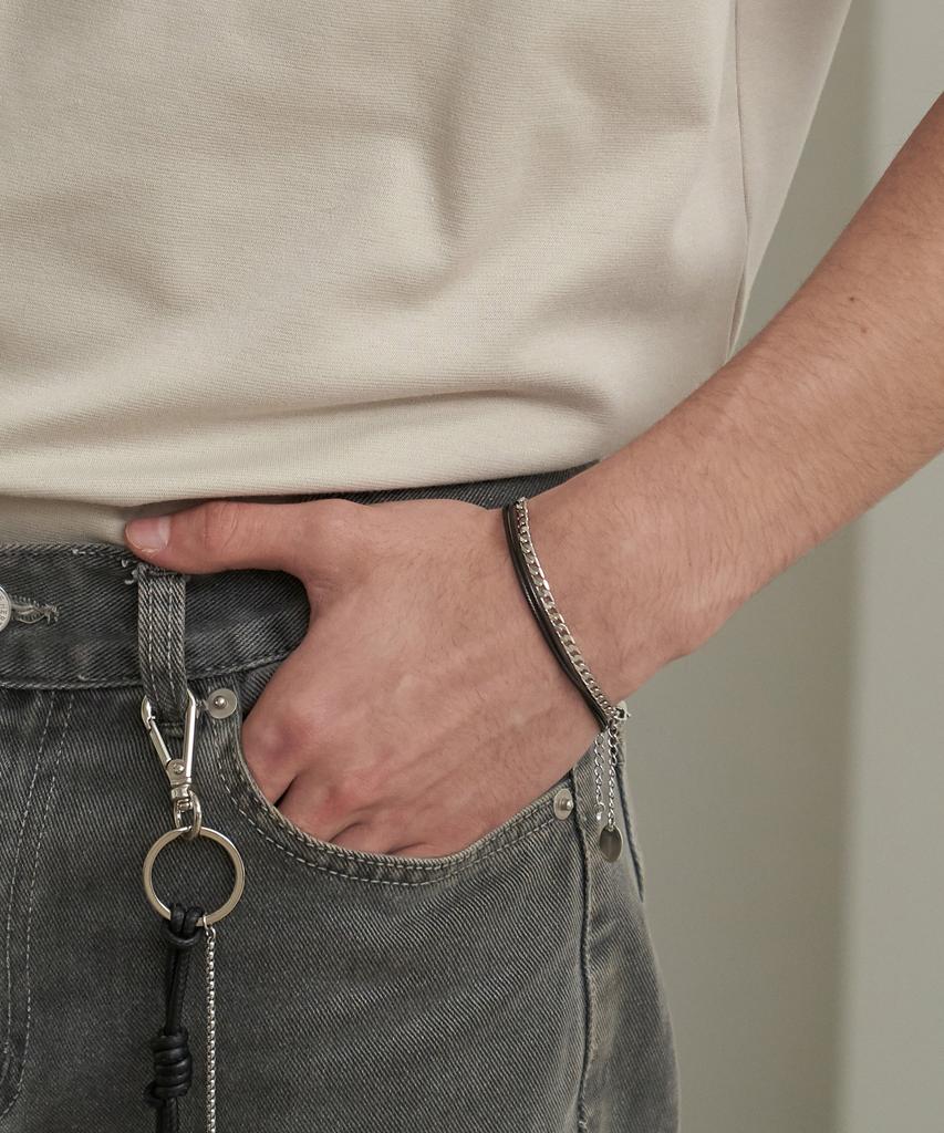 Sperone [Real Leather] Slim String Leather Bracelet