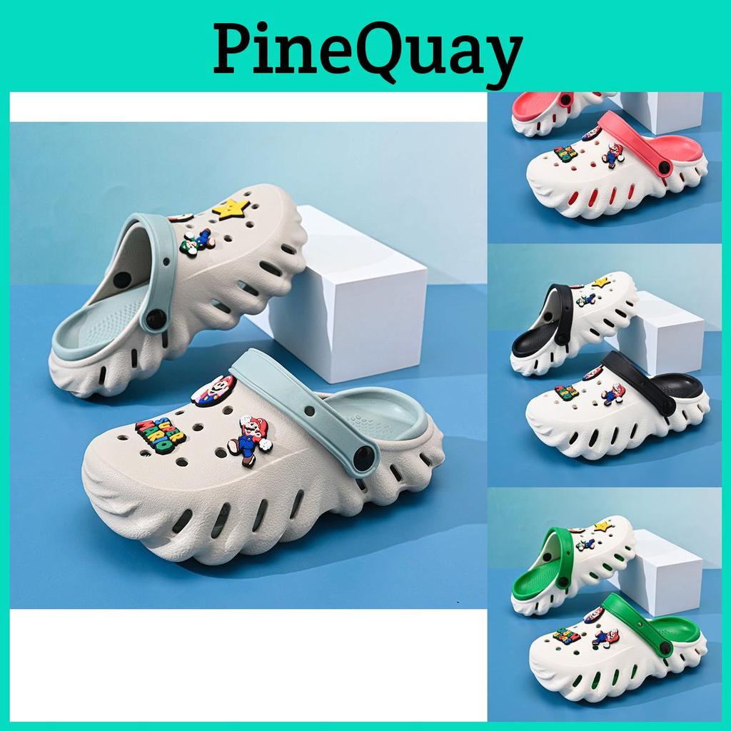 Fun And Colorful Mario Characters Kids Summer Clogs Soft Eva Material Lightweight And Breathable Design