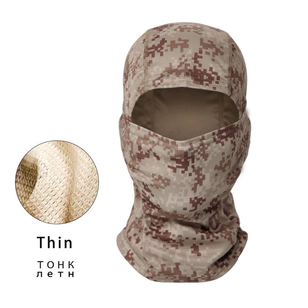 Camouflage Plus Velvet Warm Motorcycle Riding Balaclava
