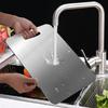 0.17CM Thick 304 Stainless Steel Cutting Board Antibacterial Mildew-proof Household Cutting Board Kitchen Kneading Dough Board