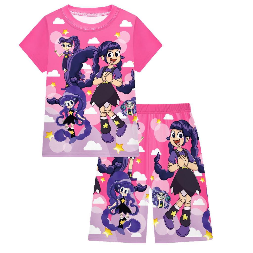 

19777 Kids Girls Lily Lovebraids Pajamas Sets Cartoon Printed Sleeping Top Pants Sleepwear 130cm