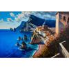 Amalfi Coast and Tuscany Vineyard Landscape Poster Italy Travel Wall Art Picture Canvas Painting for Living Room Home Decor