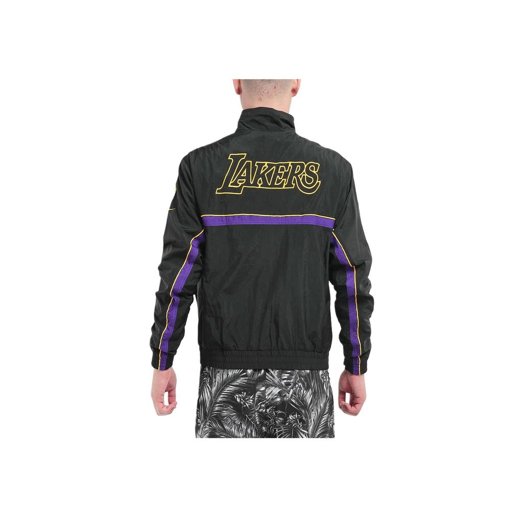 Nike NBA Logo Print Stand Collar Jacket Men Jackets Black CJ7148-010