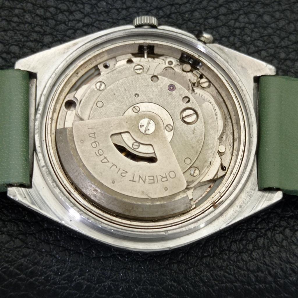 VINTAGE ORIENT AUTOMATIC 46941 JAPAN MENS WHITE COLOR DIAL WATCH a700664-5 R204-a700664