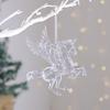 Acrylic Christmas Ornaments Clear Flying Unicorn Bird Elk Snowflake Xmas Tree Hanging Pendants 2026 New Year Home DIY Decoration