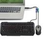 USB To Double For 2 Keyboards Mouse Adapter Cord With Color Port Fast Data Transfer For Long Time Use