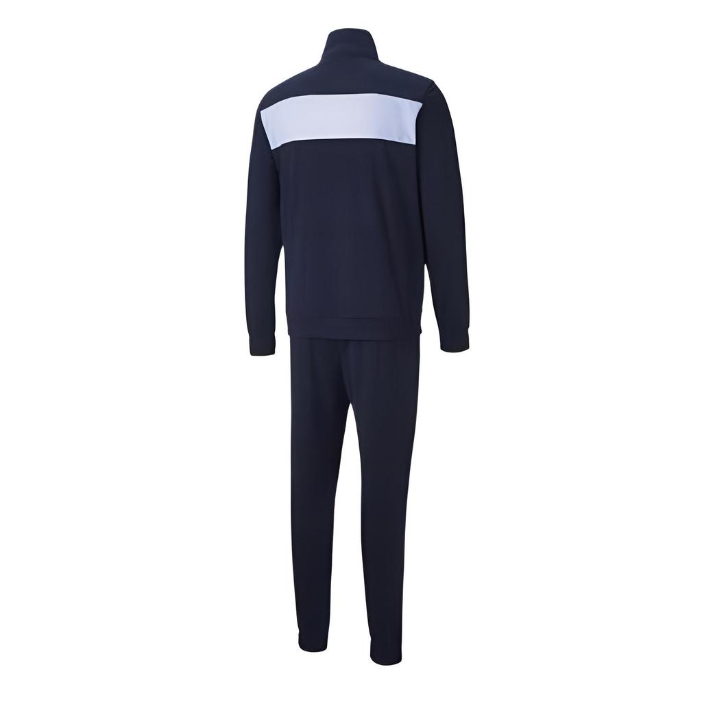 Puma Comfortable Zip-Up Top Soft Fashion Long Pants Casual Sports Suit Men Suit Dark-Blue 583602-06