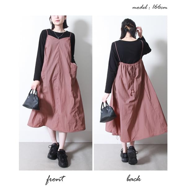 [pure&fine] Dress, Jumper Skirt, Back Ribbon, Fall/Winter, Loose Fit, Plus Size, Flattering for Women in Their 40s and 50s, z3686