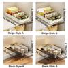 Pull-out Drawer Type Storage Tray Carbon Steel Spice Box Storage Rack Cabinets Organizer  Bathroom