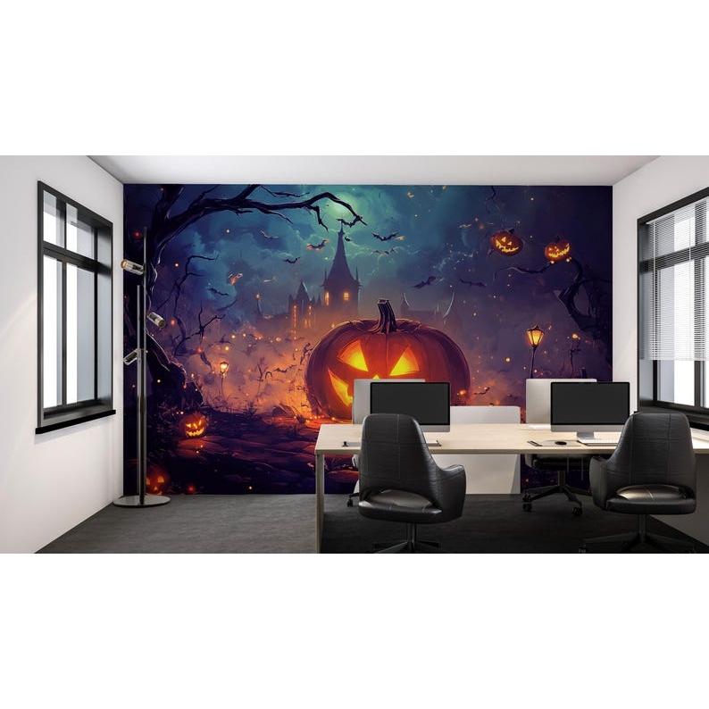 Halloween Pumpkin tapestry 75x100 чёрный
