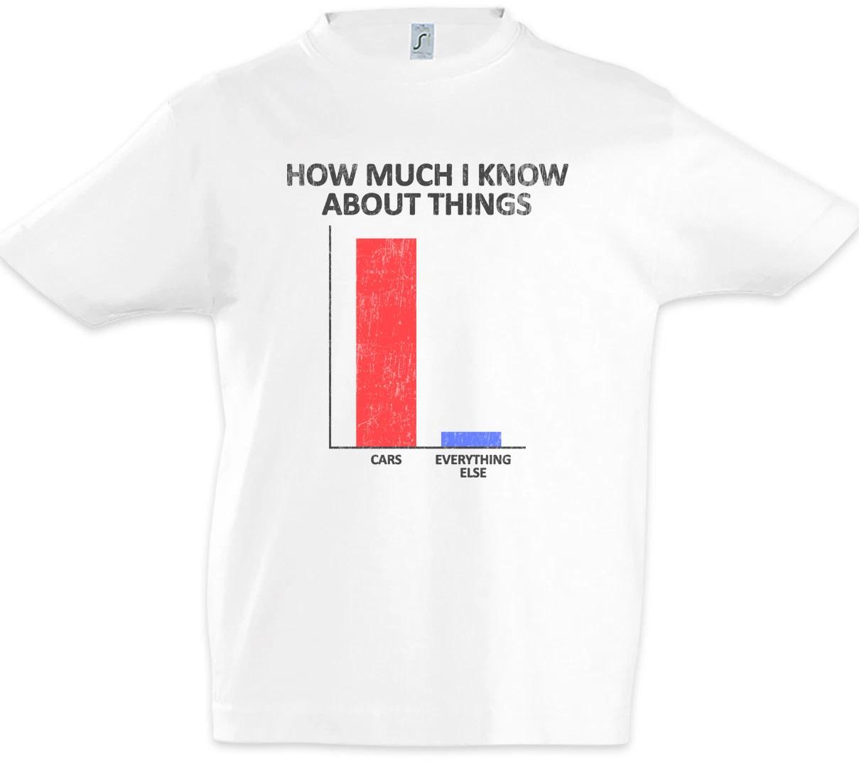

How Much I Know About Things Kids Boys T-Shirt Petrol Head Fun Car Love- 160