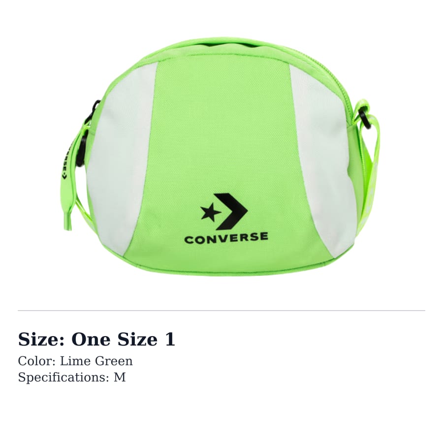 Converse Canvas Crossbody Bags Kids' Lime Green CAG-CB-5499
