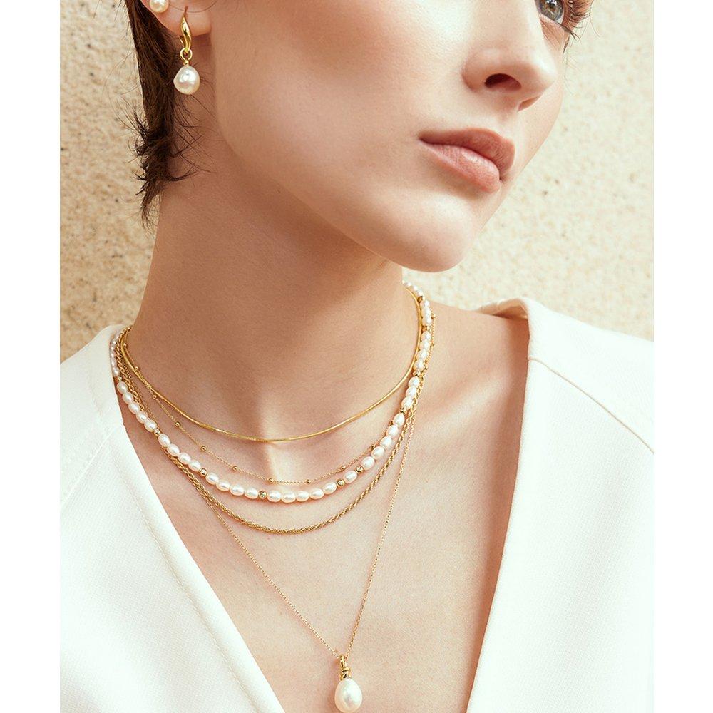 Rope Twist Chain 925 Silver Necklace N058-04G