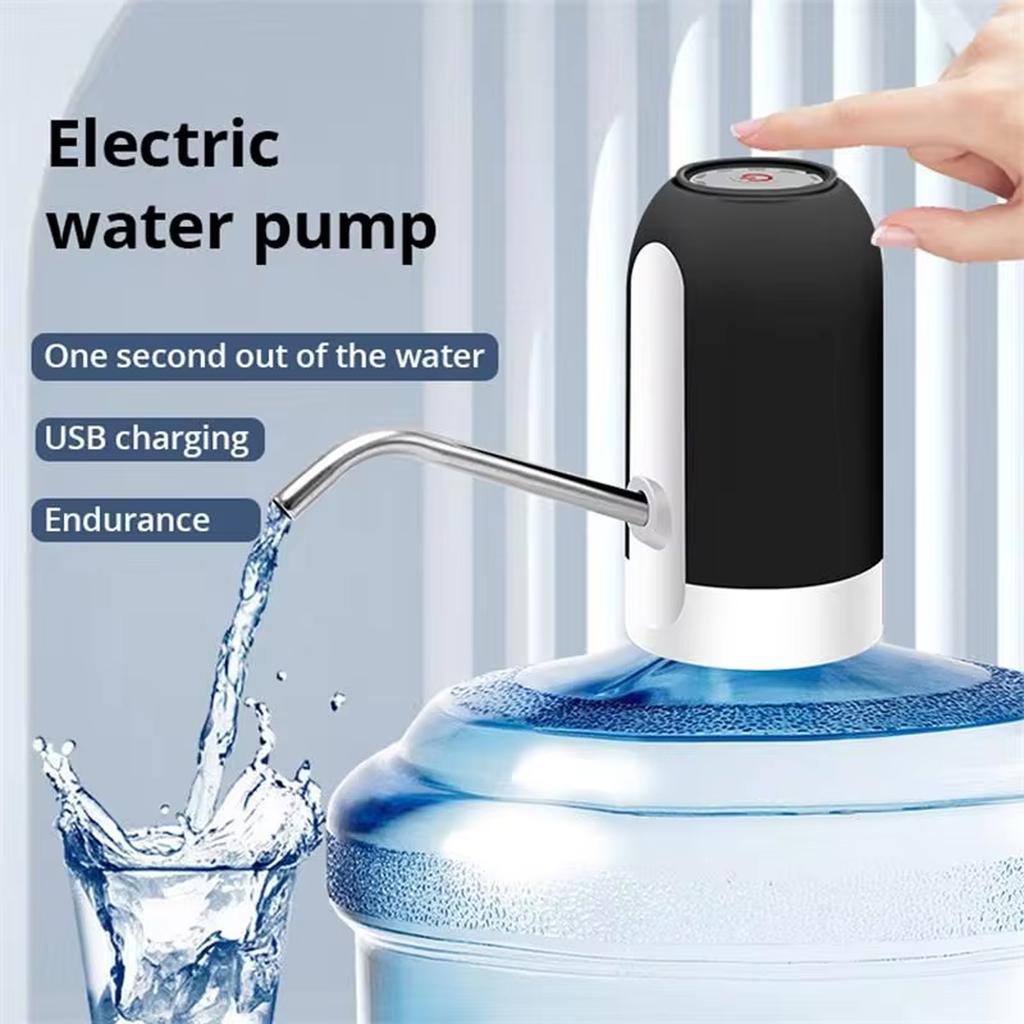 1Pcs Black/White Automatic Water Bottle Pump USB Charging Water Pump One Button Automatic Switch Of Water Dispenser
